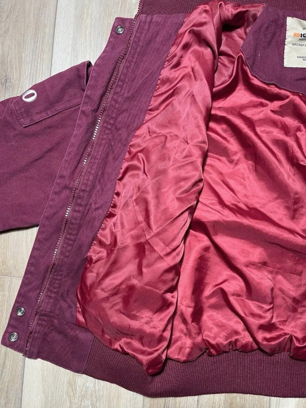 Big Boy North Carolina Central University Red Bomber Jacket - Size Small - Picture 13 of 16